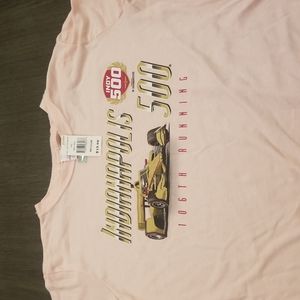 Indianapolis 500 Light Pink Tee Size Medium Indy 500 New
